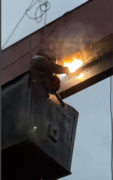 Замена двутавровой балки в Шалкарском вагоноремонтном депо