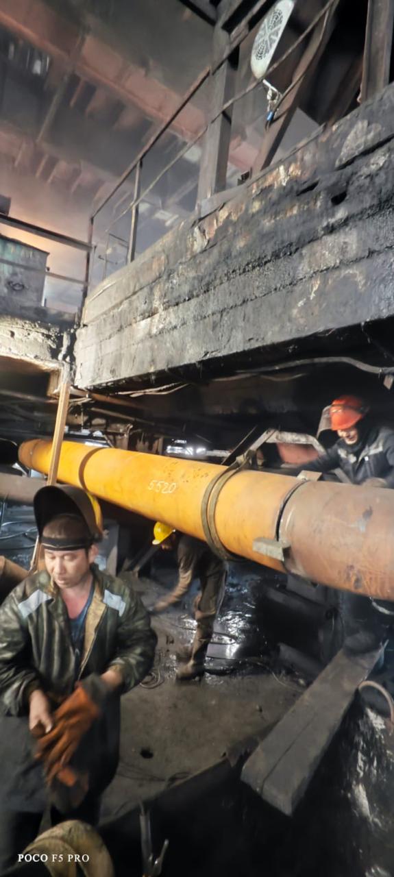 Замена технологических трубопроводов цеха обогащения