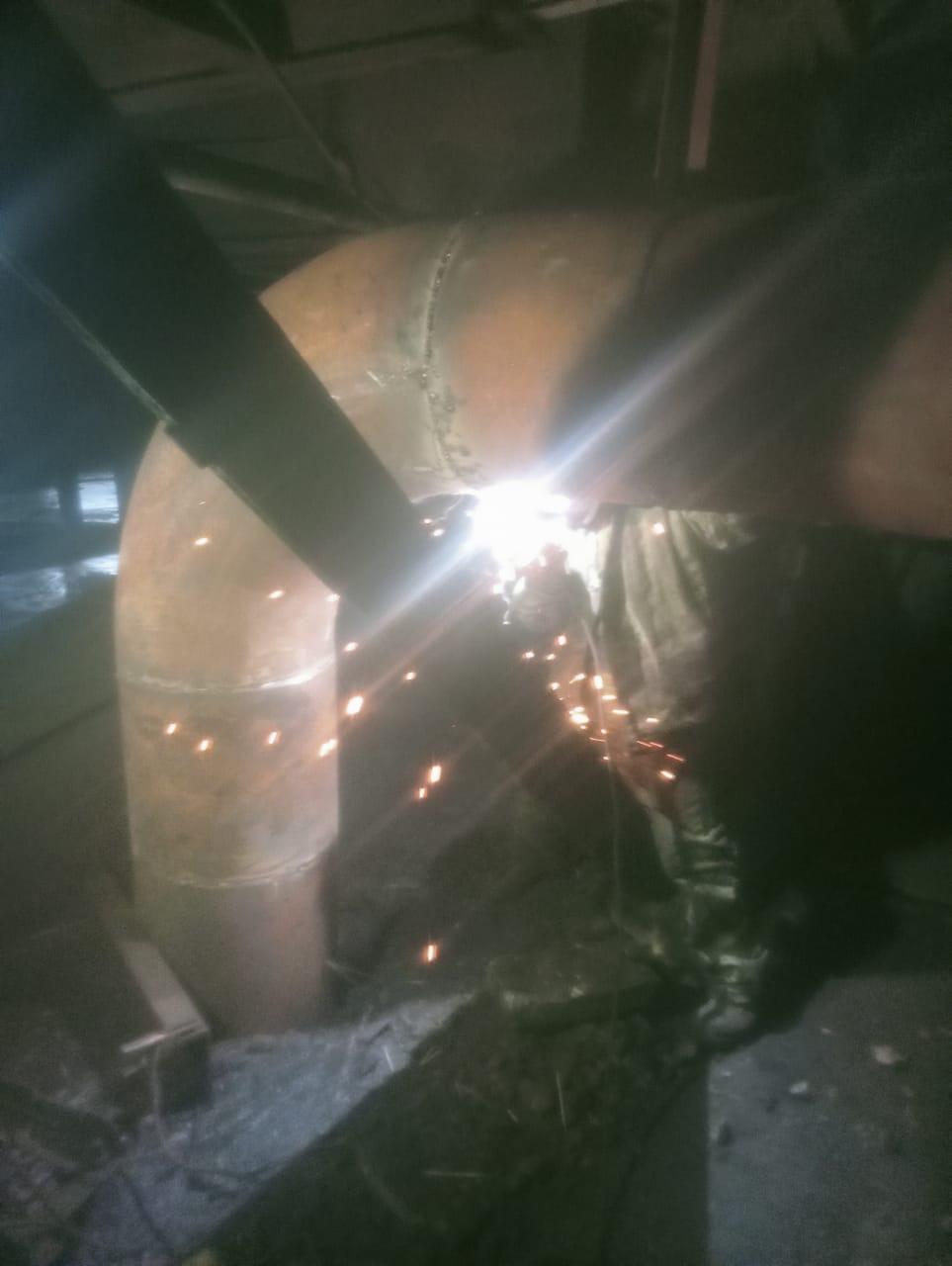 Замена технологических трубопроводов цеха обогащения