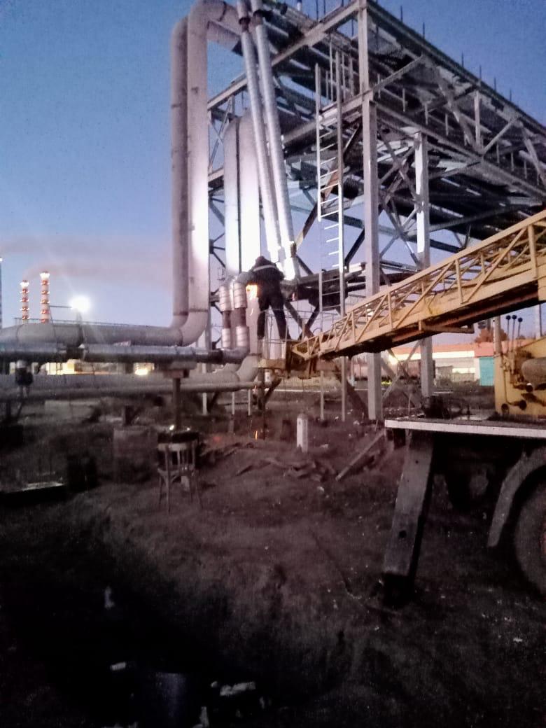 Изготовление и монтаж эстакады через железнодорожные пути 