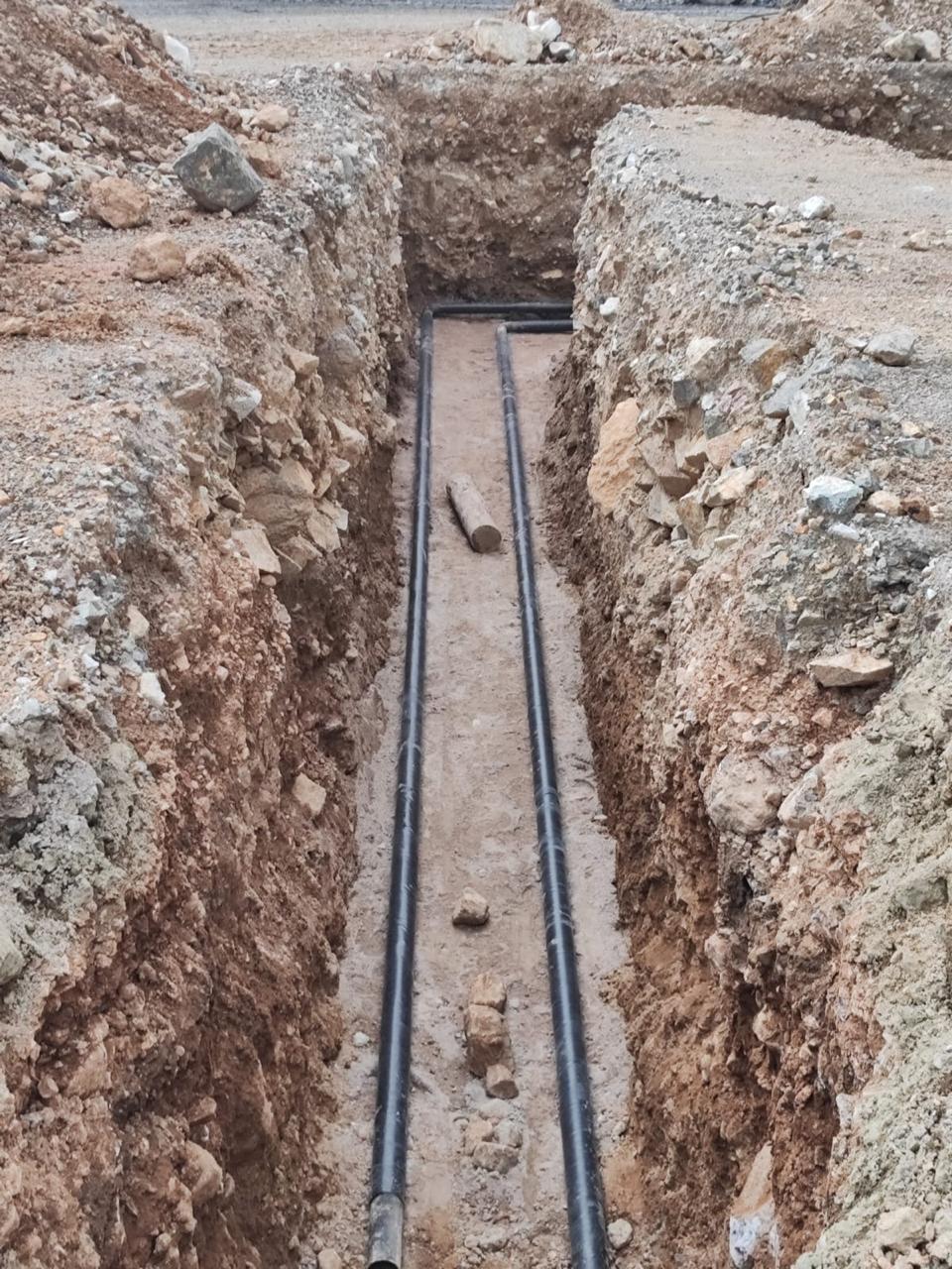 Строительство объектов очистных сооружений шахтных вод подземного рудника с инженерными сетями