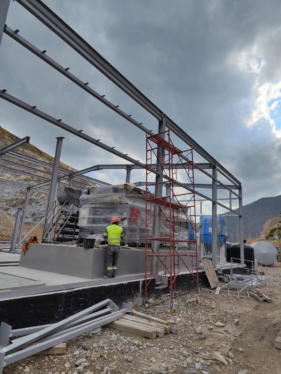 Строительство объектов очистных сооружений шахтных вод подземного рудника с инженерными сетями