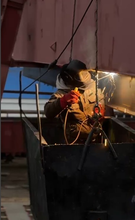 Замена двутавровой балки в Шалкарском вагоноремонтном депо