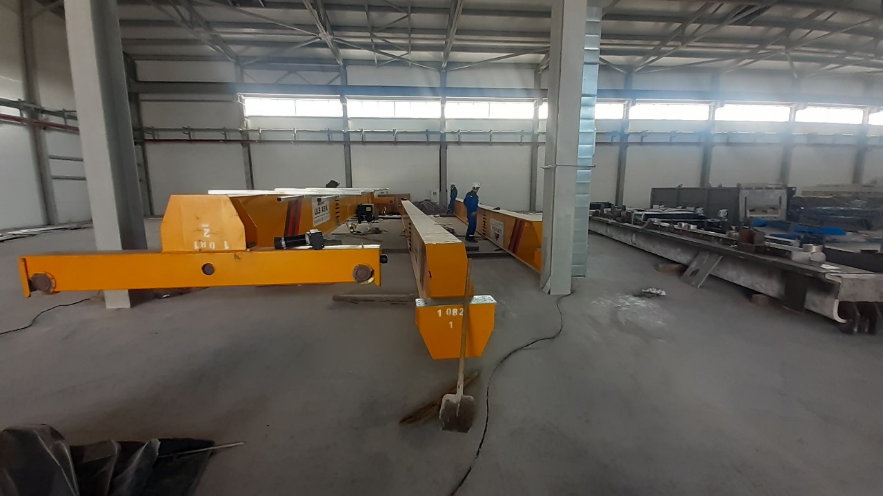 Монтажные работы Мостовых кранов г/п 10т. в количестве 5 ед.