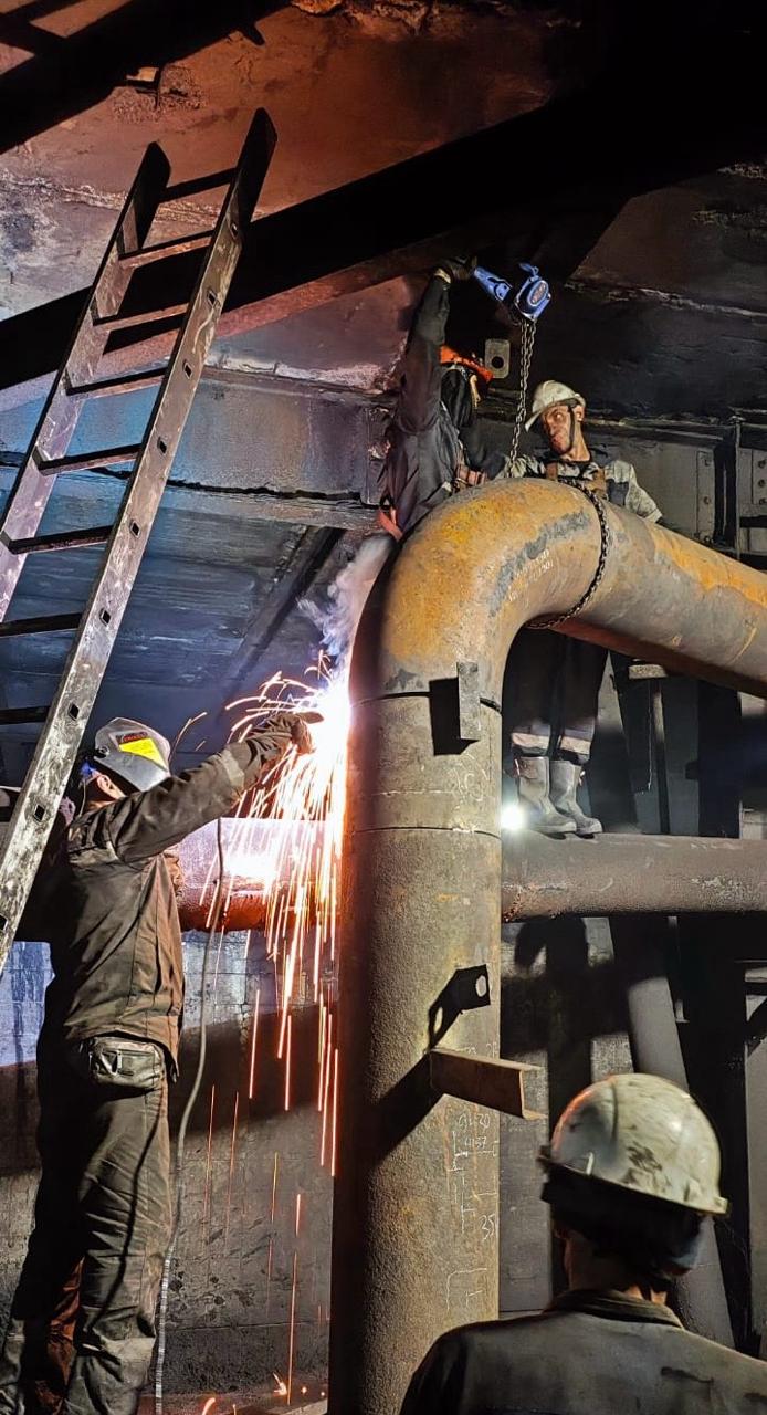 Замена технологических трубопроводов цеха обогащения