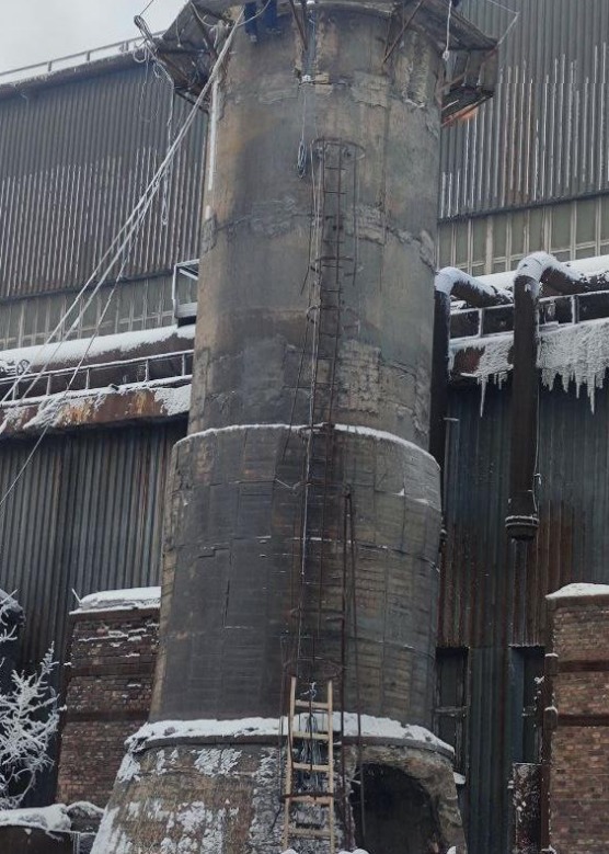 Покраска, ремонт и демонтаж дымовых труб