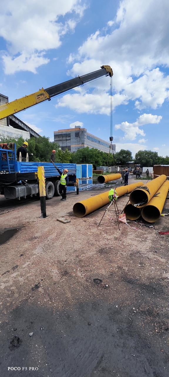 Замена технологических трубопроводов цеха обогащения