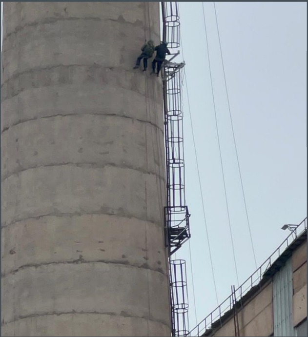 Монтажные работы с применением метода промышленного альпинизма